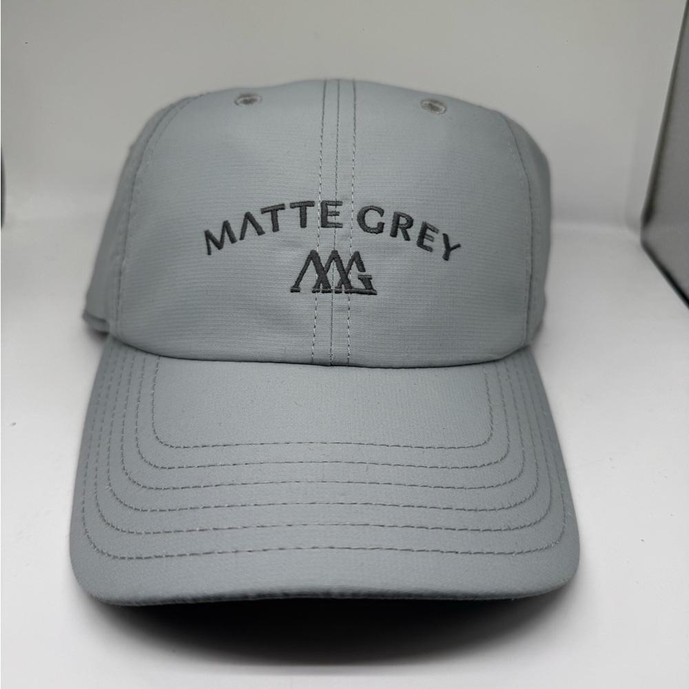 Matte Grey MG Arch Opal Gray Unisex One Size Baseball Cap NWT Strapback Hat